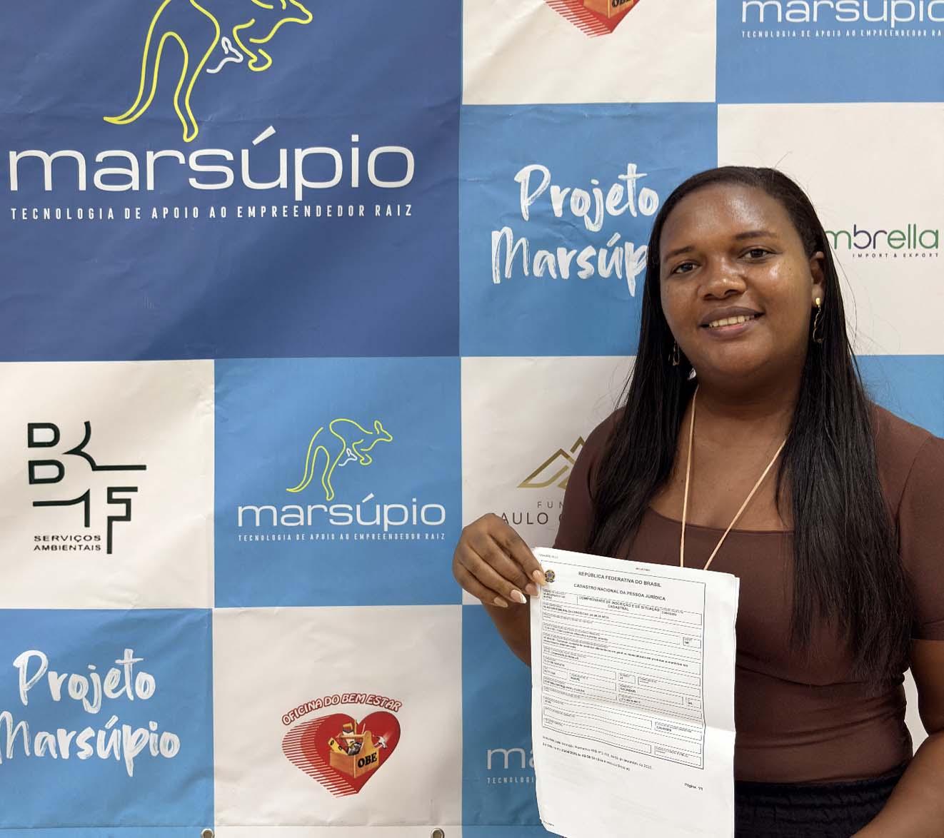 Empreendedora participante do projeto